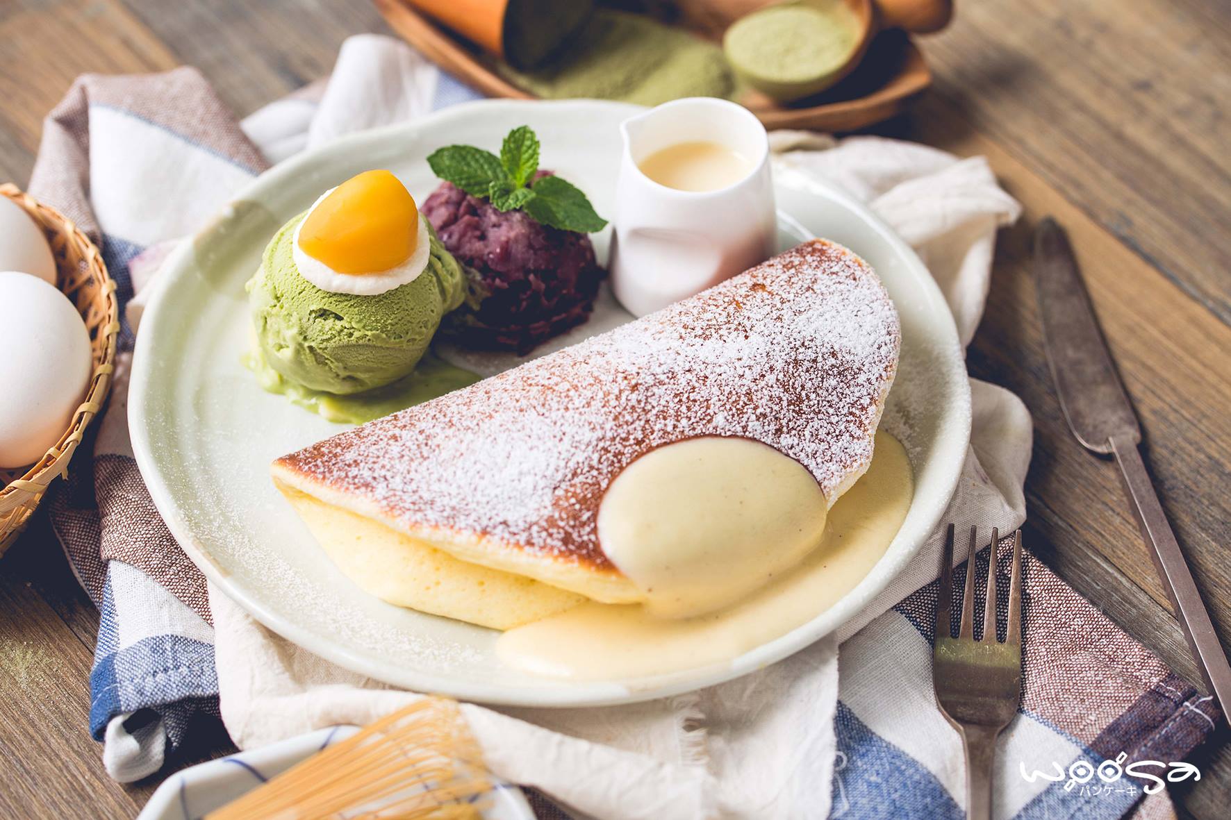 Woosaパンケーキ 屋莎鬆餅屋