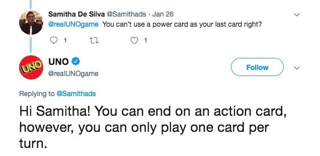 UNO@Twitter