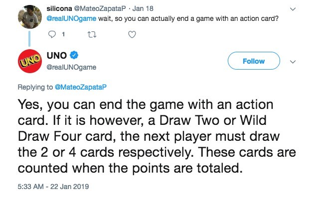 UNO@Twitter