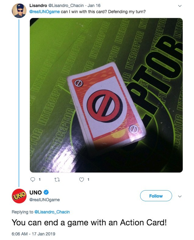 UNO@Twitter